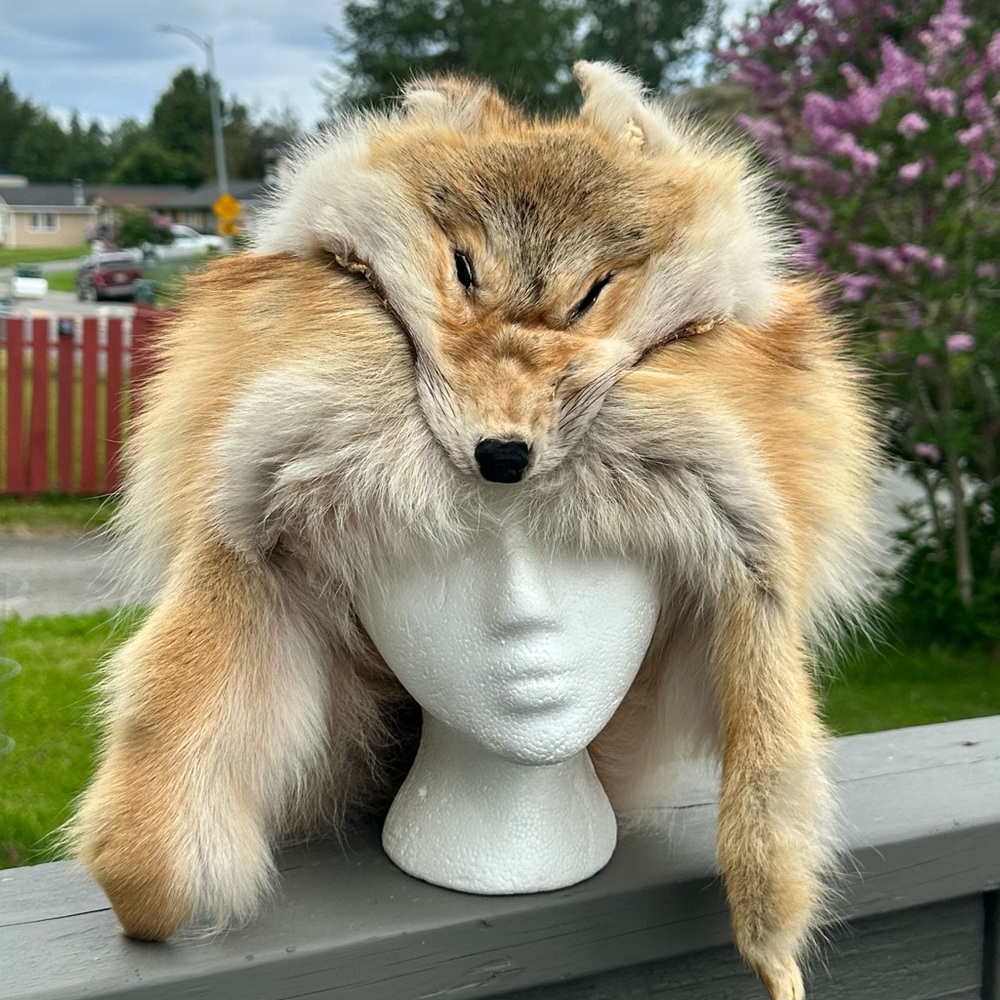 Genuine Red Fox Fur Hat
